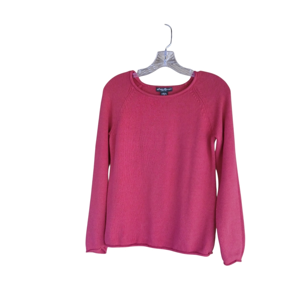 Eddie Bauer Red Raglan Sleeve Crew Neck Sweater Size XS